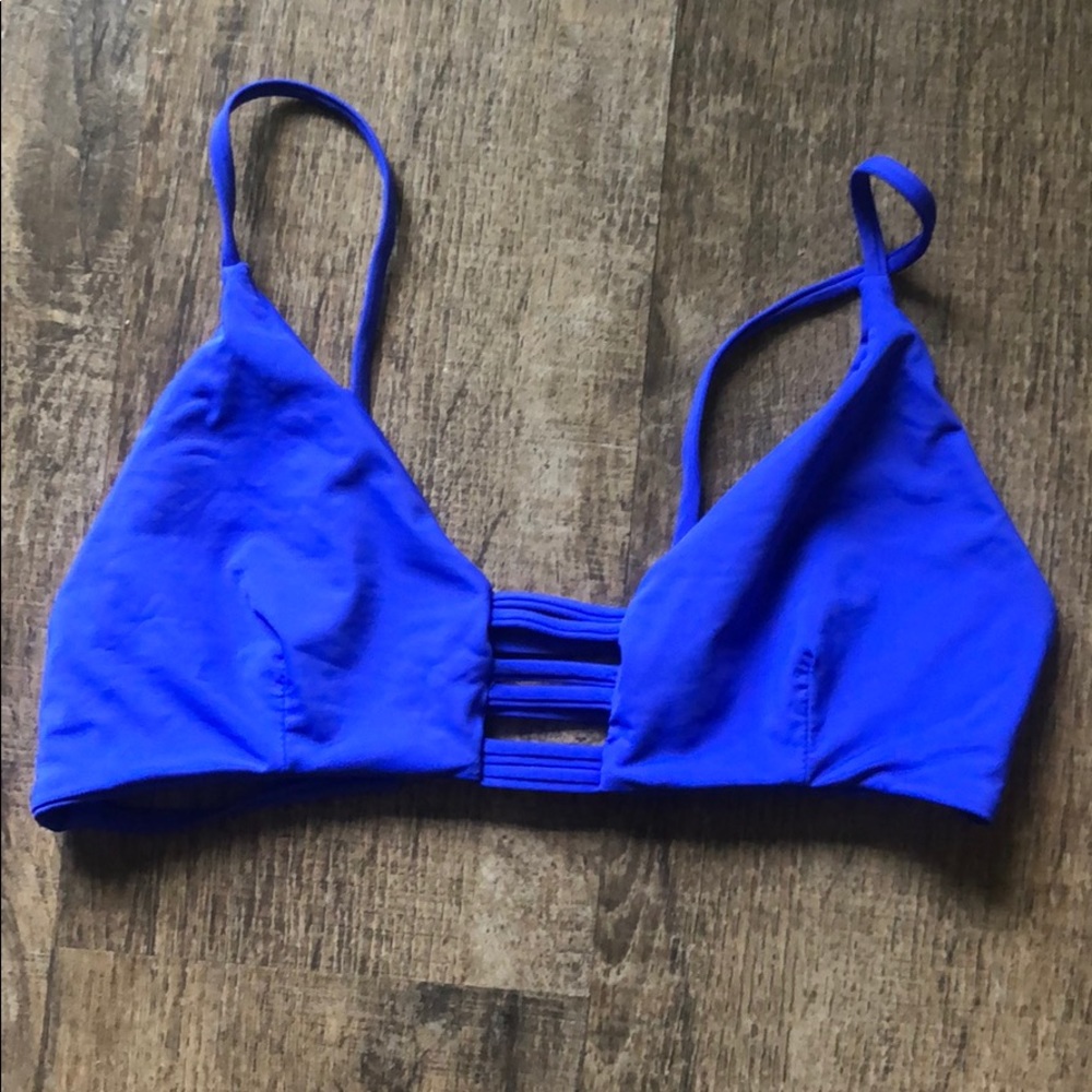 Lulus St. James Royal blue bikini top